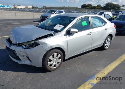 2014 Toyota Corolla Le z USA, uszkodzony, nr VIN 2T1BURHE5EC036569